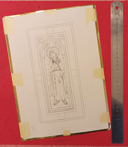 Disegno adattato di Santa Chiara